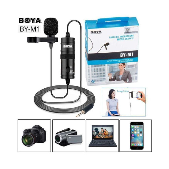 BOYA BY-M1 Omnidirectional Lavalier Microphone BOYA BY-M1 Omnidirectional Lavalier Microphone