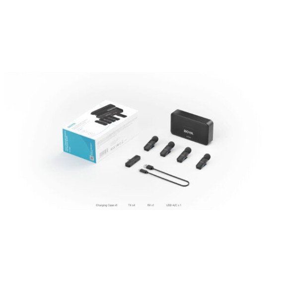 BOYA BY-V4U 4-Channel V Series Wireless Microphone For Andriod Type C With 3 Year Warranty BOYA BY-V4U 4-Channel V Series Wireless Microphone For Andriod Type C With 3 Year Warranty