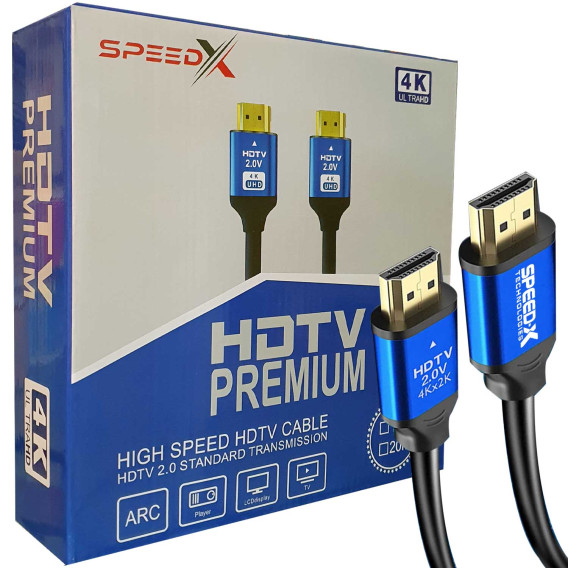 Speed-X 2.0V HDMI Premium Cable Ultra HD 4k 20m Speed-X 2.0V HDMI Premium Cable Ultra HD 4k 20m