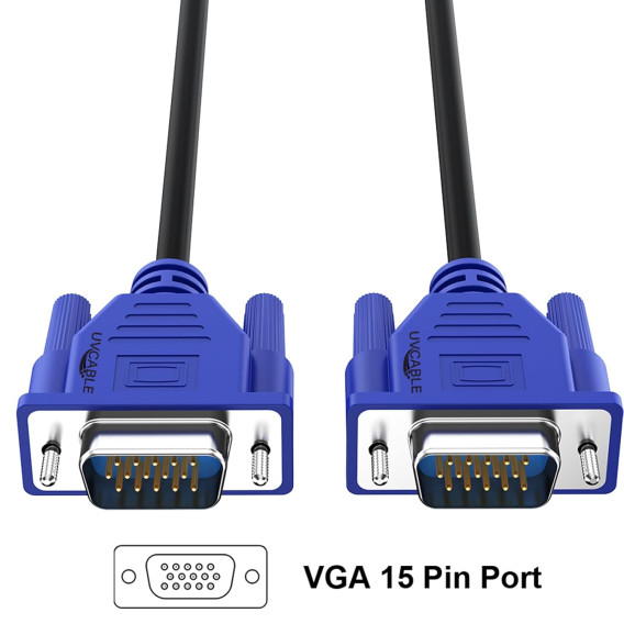 VGA CABLE MALE TO MALE 1.5M BLUE VGA CABLE MALE TO MALE 1.5M BLUE