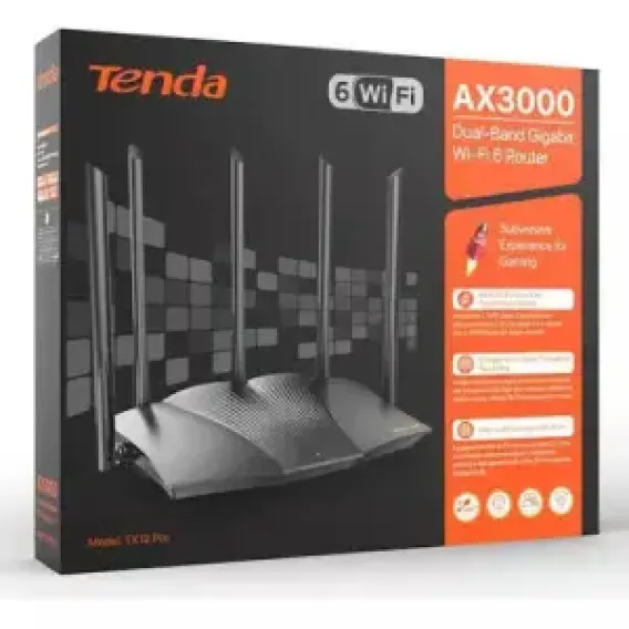TENDA TX12 PRO DUAL BAND WIFI 6 TENDA TX12 PRO DUAL BAND WIFI 6